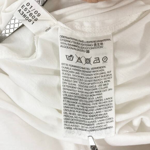 Nwot Y-3 YOHJI YAMAMOTO ADIDAS Dress Shirt M White Zip-Off-Collar&Long-Slv BtnUp - Picture 12 of 16